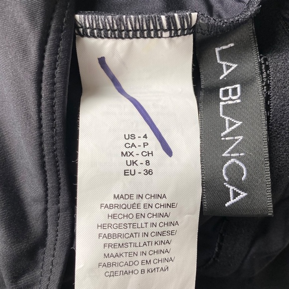 New! La Blanca Swim one piece black suit 19690 - Picture 15 of 16